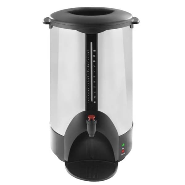 Perkolator kaffe- och tebryggare, stål, dubbla väggar, 230V 16L