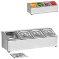 Miniatyrbild 2 av 5: Displaystativ för cateringcontainrar 4 x GN1/6 + 4 x Containers