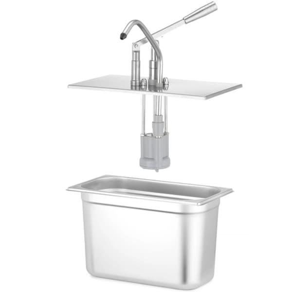 Låg til GN 1/3 beholder med dispenser - Hendi 558157