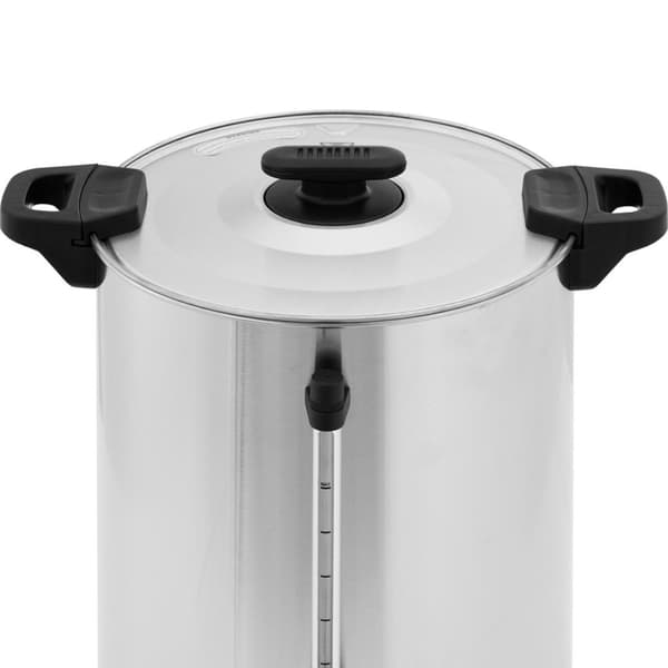 Kaffe- og temaskine med hane 20 l 1650 W sølv