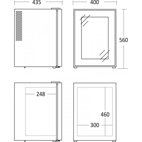Scandomestic MB 34 BGD -minibar