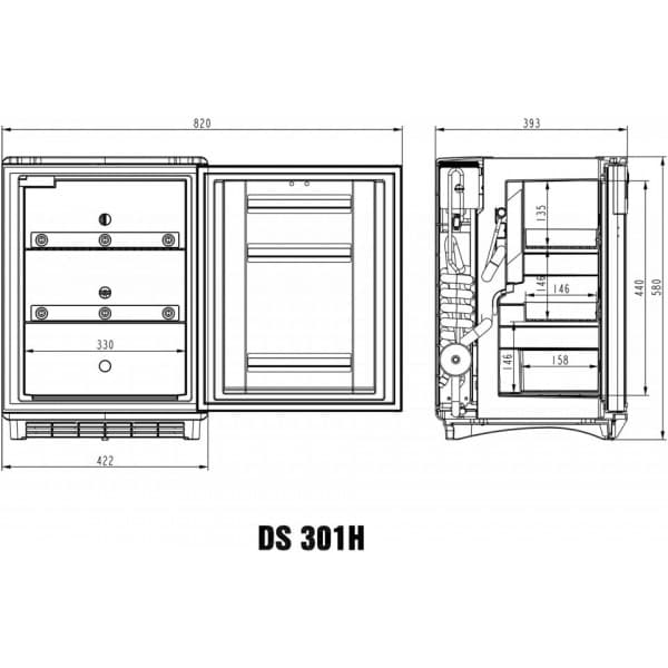 Dometic DS301H -medicinsk køleskab