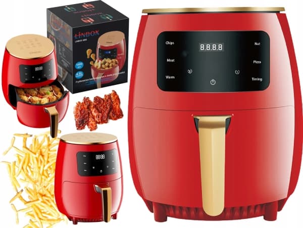 Linbox rasvaton friteerauslaite AIR FRYER LINBOX 4502 1500W musta