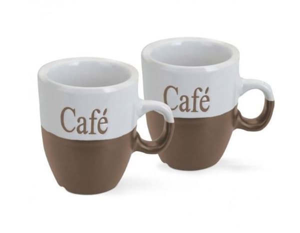 SÆT MED 2 MINI KAFFEKRUS ESPRESSOKRUS 150 ml