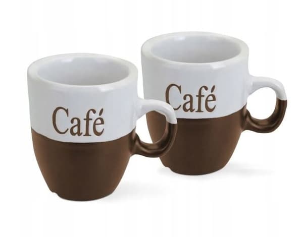 SET MED 2 MINI KAFFEMÅGAR ESPRESSOMUGG 150 ml