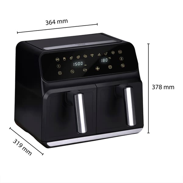 Alpina Airfryer 8L med dubbla fack 1700W