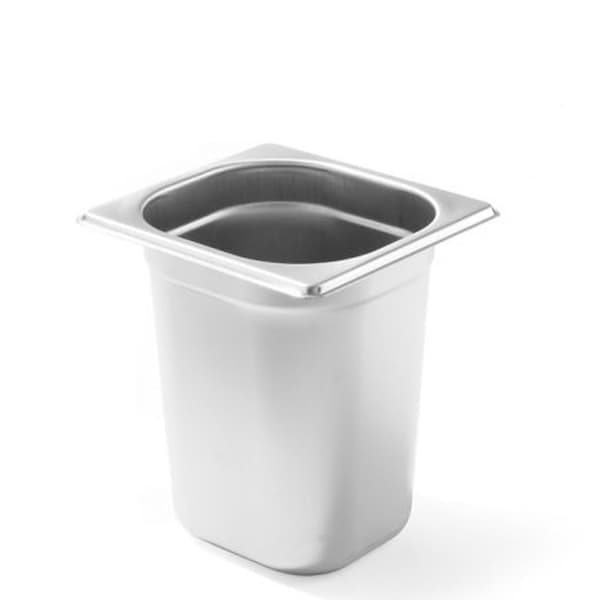 GN container 1/6 höjd 150 mm, rostfritt stål - Hendi 800645