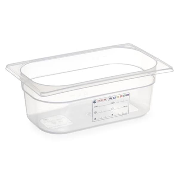 Polypropeenisäiliö GN 1/4 korkeus 200 mm - Hendi 880357