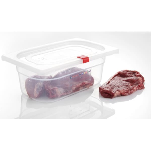 Polypropeenisäiliö GN 1/4 korkeus 65 mm - Hendi 880388
