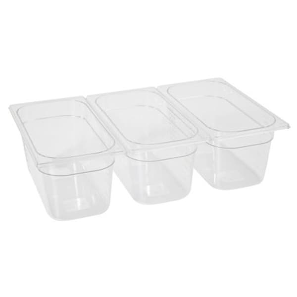 Läpinäkyvä GN polykarbonaattisäiliö GN 1/3 korkeus 65 mm - Hendi 861530