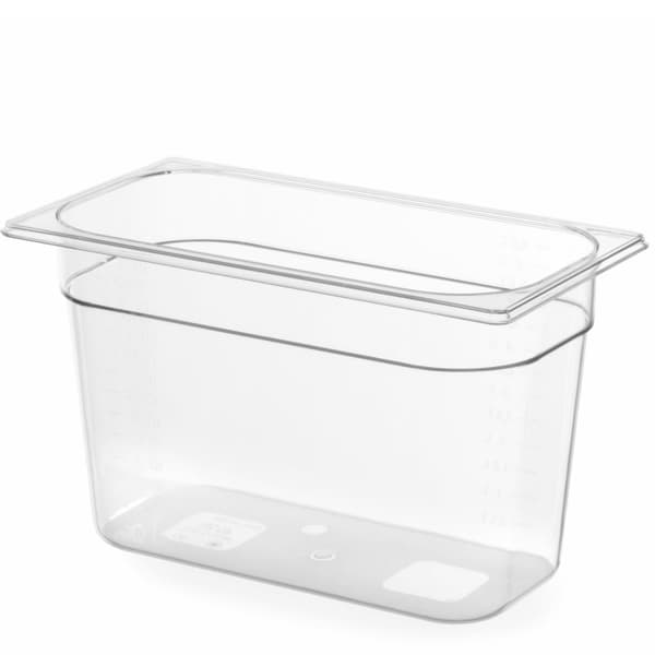 Transparent GN polykarbonatbehållare GN 1/3 höjd 65 mm - Hendi 861530