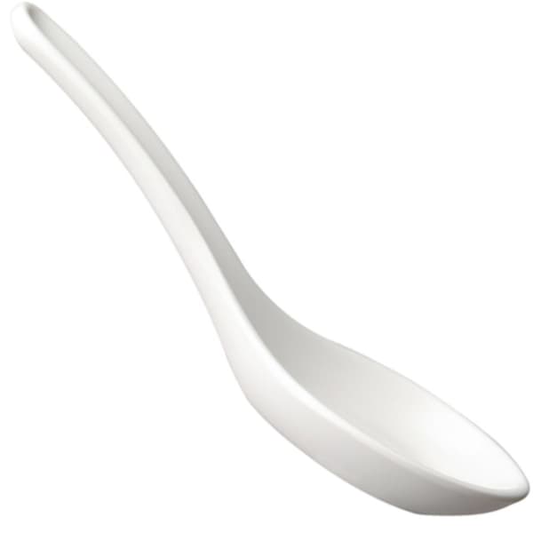 Melamin dip appetizer ske 135 x 45 mm hvid - Hendi 566534