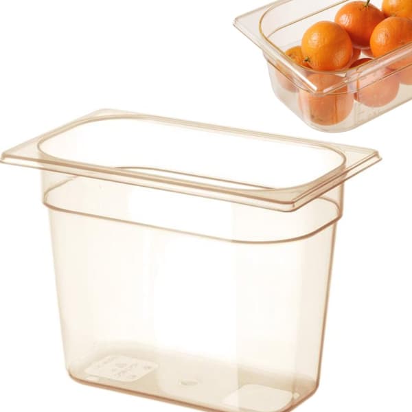 Grilamid GN -säiliö korkeille lämpötiloille GN 1/4 korkeus 65 mm - Hendi 869581