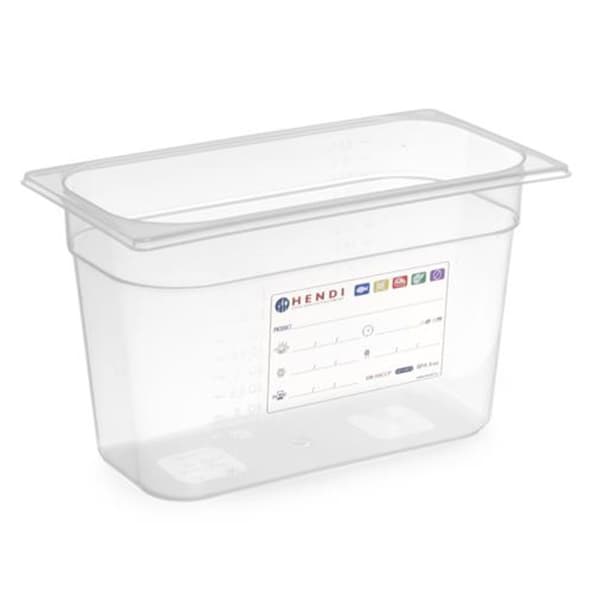 Polypropeenisäiliö GN 1/3 korkeus 100 mm - Hendi 880272