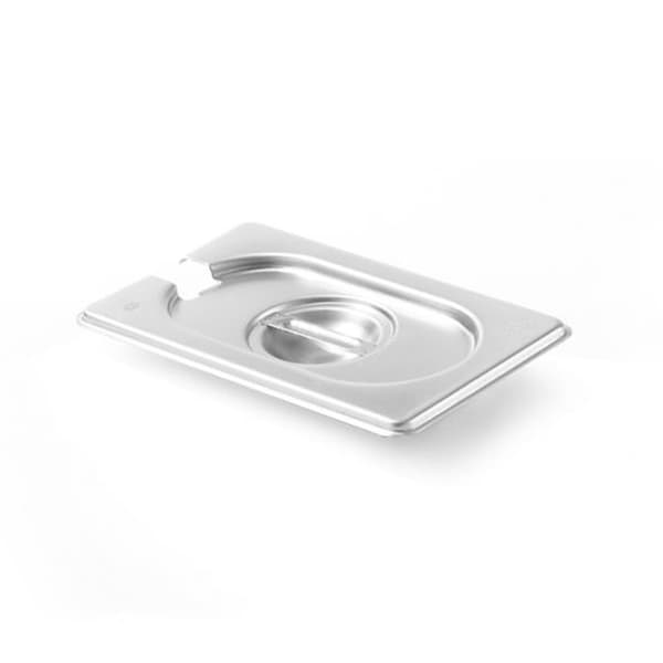 Stållåg til GN Kitchen Line med udskæring til GN 1/9 øse - Hendi 806975