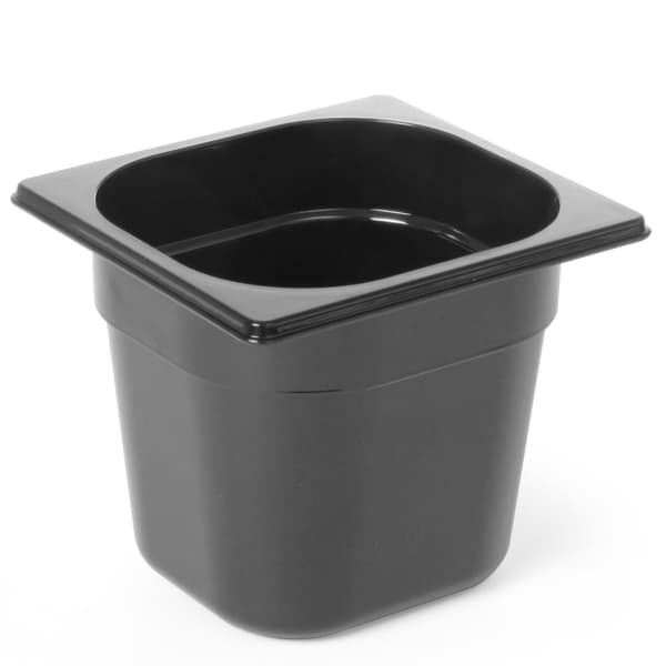 Musta polykarbonaattisäiliö GN 1/6 korkeus 100 mm - Hendi 862728