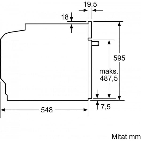 Bosch HBG7721W1S Serie 8 -erillisuuni, valkoinen