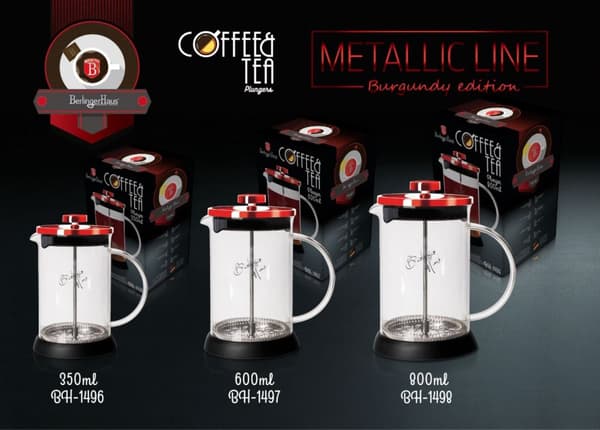 TE BREWER 350ML BERLINGER HAUS METALLIC BURGUNDY LINE BH-1496