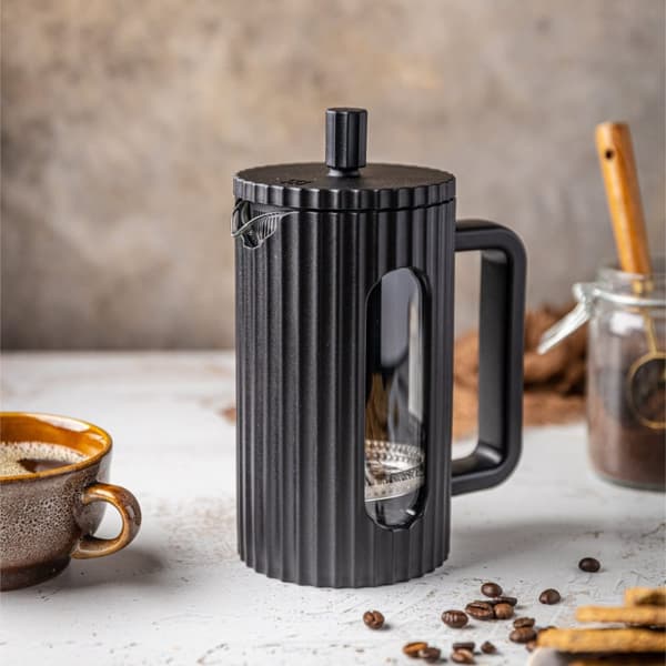 GLAS FRANSK PRESSE TE/KAFFEKAKARE 1000 ML SVART KLAUSBERG KB-7751