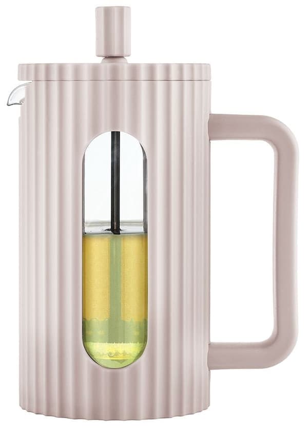GLAS FRANSK PRESS TE/KAFFEMASKIN 600 ML BEIGE KLAUSBERG KB-7749