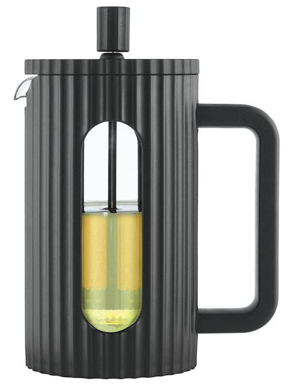 GLAS FRANSK PRESS TE/KAFFEKAKARE 600 ML SVART KLAUSBERG KB-7746