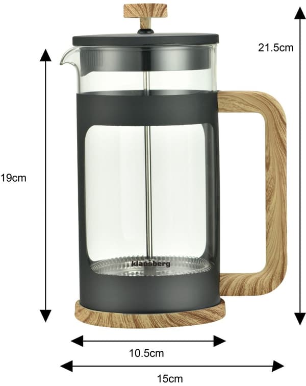 KAFFE/TE-F�DARE 1.0L FRANSK PRESS KLAUSBERG KB-7681