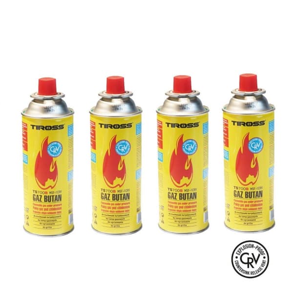 S?T MED 4 GAS / GAS PATRONER / EKSPLOSIONSSIKKERT CRV SYSTEM / PATRIDGE 227g / TYPE MSF-1a TIROSS TS-700B-4