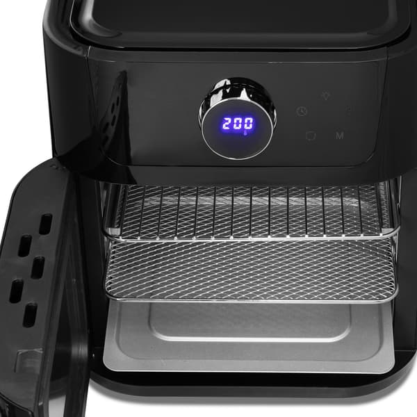 Ströme airfryer 12L – kraftfull varmluftsugn med stor kapacitet och roterande tillbehör