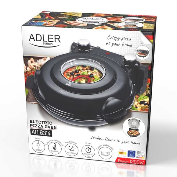 Adler Ad 6314 Pizzaovn 31.5 Cm 1200w