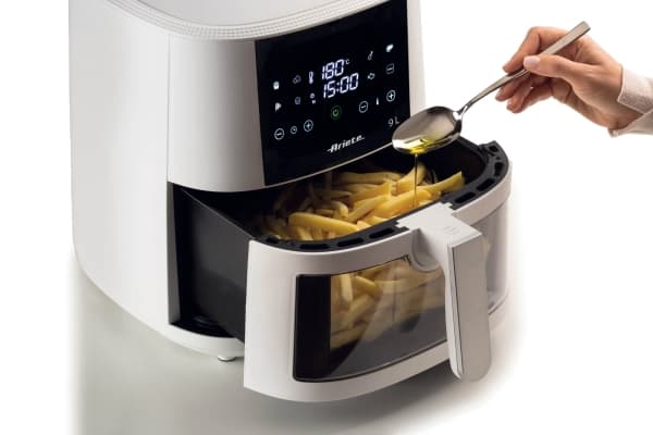 Ariete 4630/03, Varmluftsfrityr, 9 l, Single/enkelt, Hvit, Berøringskontroll, 1500 W