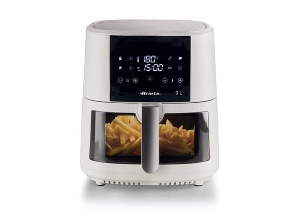 Ariete 4630/03, Varmluftsfrityr, 9 l, Single/enkelt, Hvit, Berøringskontroll, 1500 W