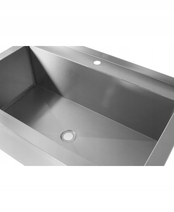 Hendi enkelt skålbord 1000x700x(H)850mm - SØLVET