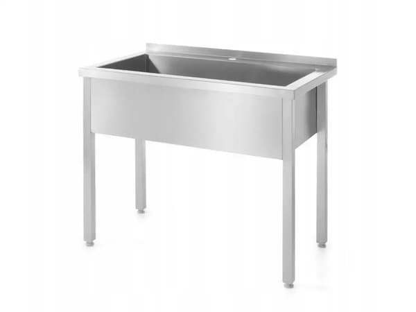 Hendi enkelt skålbord 1000x700x(H)850mm - SØLVET