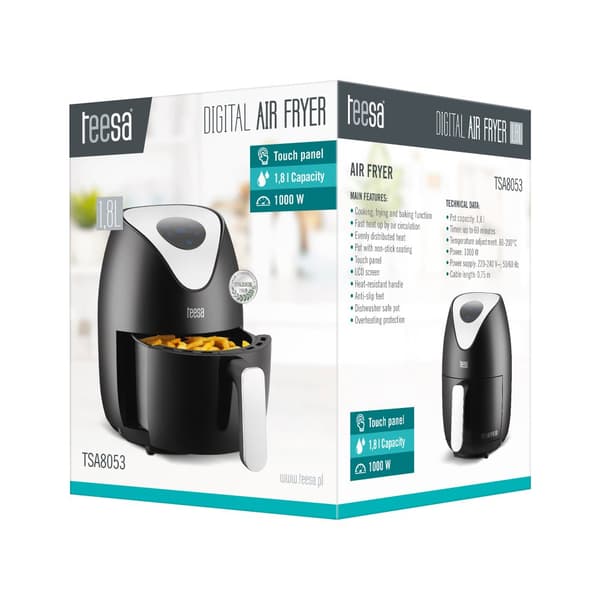 TEESA DIGITAL AIR FRYER 1,8L fettfri fritös