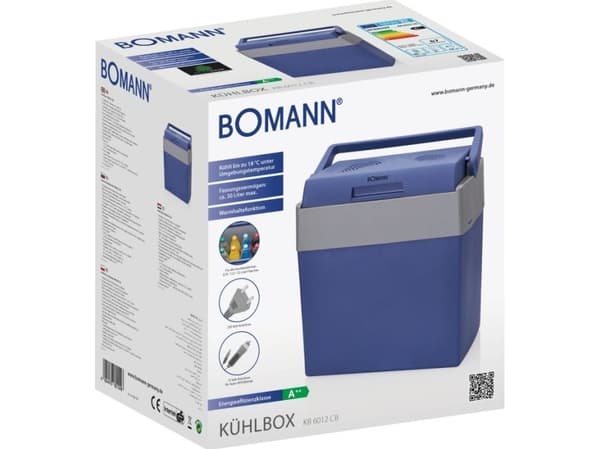 Bomann KB 6012 CB, Sininen, Harmaa, Muovi, 30 L, 2 L, 52 dB, Sähkö