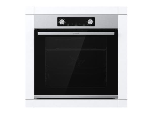 Gorenje Essential BOS6737E13X - Ugn - inbyggd - fördjupning - bredd: 56 cm - djup: 55 cm - höjd: 59 cm - med självrengöring - Klass A - rostfritt stå