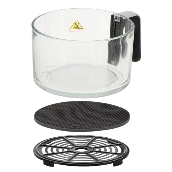 Adler Airfryer 3L lasikulholla terveelliseen ruoanlaittoon