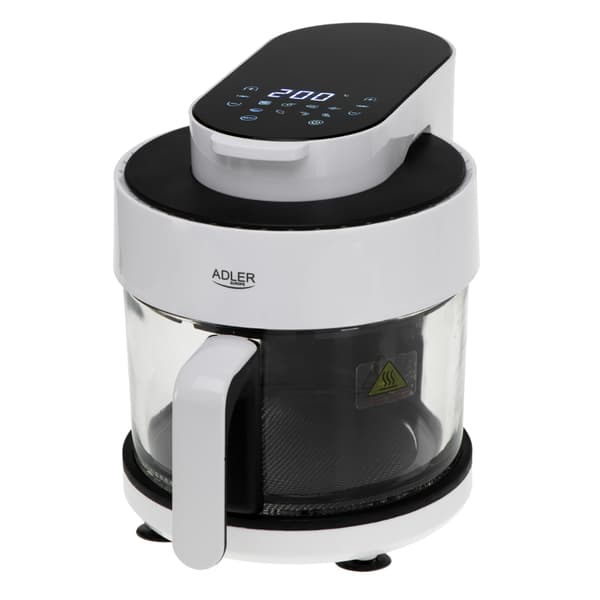 Adler Airfryer 3L lasikulholla terveelliseen ruoanlaittoon