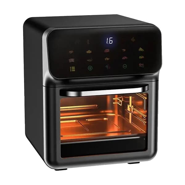 Elektrisk Air Fryer, 10L Kapacitet, Berøringskontrol,EU/12L, EU