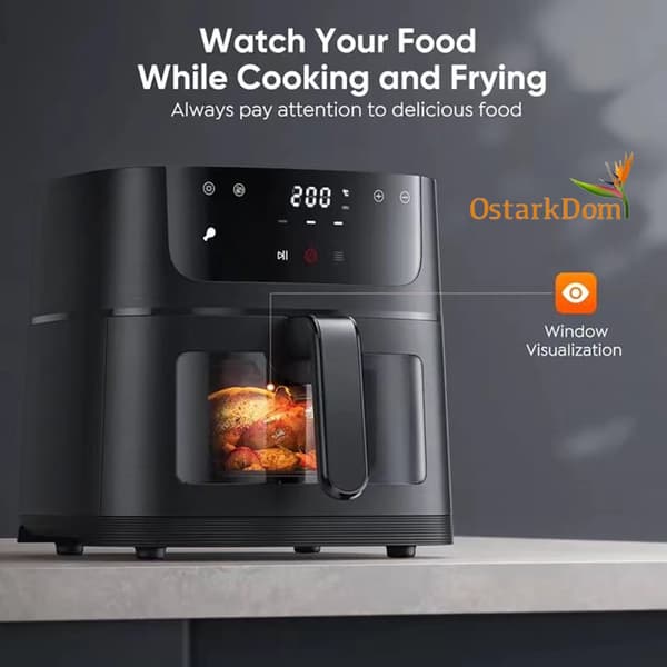 Oliefri Air Fryer, 6L Kapacitet, 1500W Effekt,EU