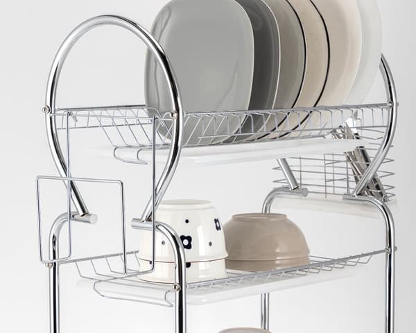 DISH DRAINER TRE NIVÅER E-8177 SILVER