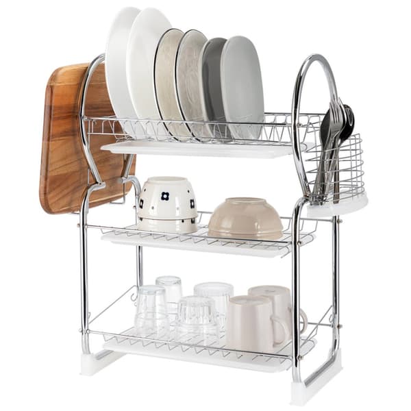 DISH DRAINER TRE NIVÅER E-8177 SILVER