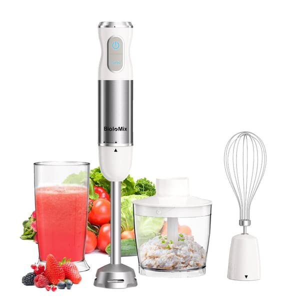 Immersion stavblender, 1000W effekt, 30 hastighedsindstillinger,4 i 1, EU-stik, HB3016