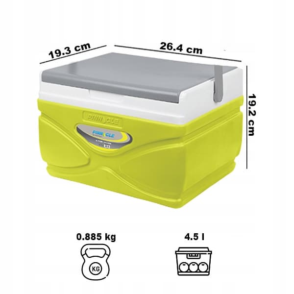 Pinnacle TPX 8002 4,5L vihreä jäähdytin jäähdytyspaketeille
