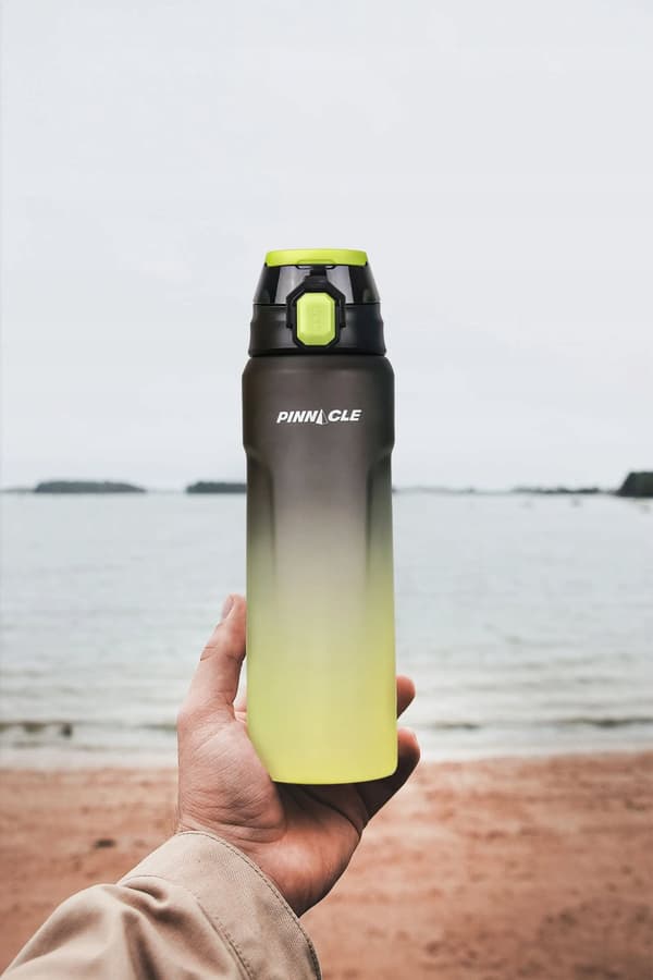 Vesipullo kahvalla urheilu 1 l Pinnacle PHY-BL-1018 musta