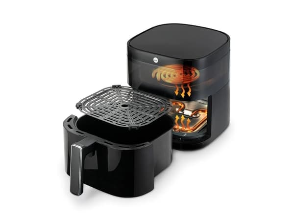 Wilfa AFD-60B, Varmluftsteger, 6 L, 30 °C, 200 °C, Enkelt, Sort