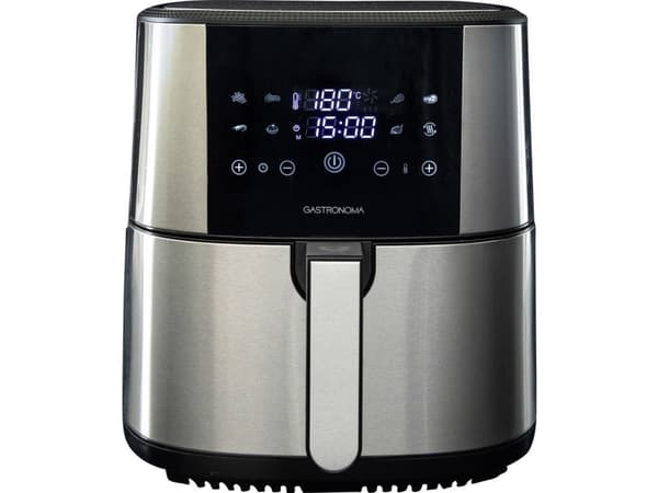 Gastronoma 18290007 Varmlufts/-frituregryde 8 l 1800 W Beskyttelse mod overophedning, med display, Non-stick-belægning, Cool-Touch-kabinet, BPA-fri S
