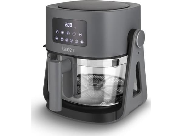 Lauben Lauben Glass&Grill Air Fryer 3in1 5500BG fettfri frityrkoker Grå
