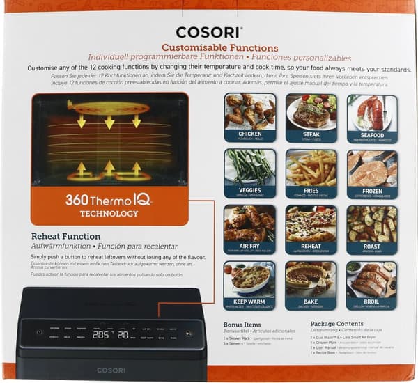 Cosori Dual Blaze Smart Air Fryer Mørkegrå - 6,4 Liter