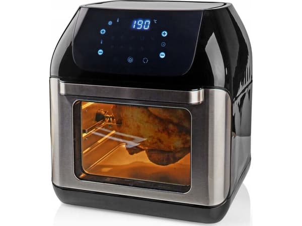 Nedis KAAFO300EBK, Varmluftsfrityr, 12 l, 65 °C, 200 °C, 60 min, Single/enkelt